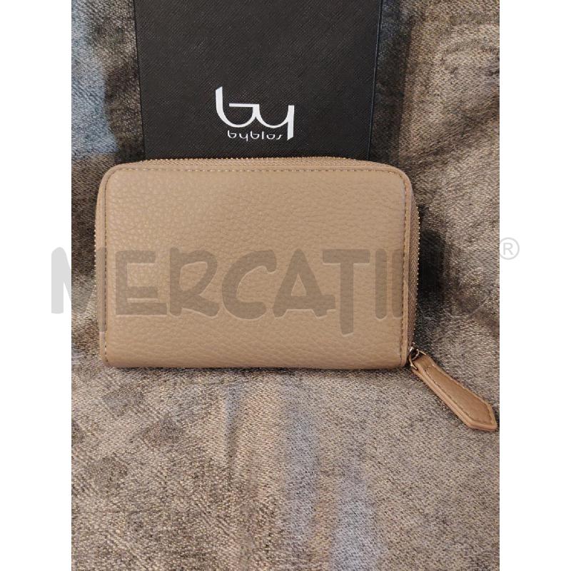 PORTA FOGLIO BLU BY BYBLOS BEIGE DETT DORATI CON SCATOLA | Mercatino dell'Usato Manduria 2
