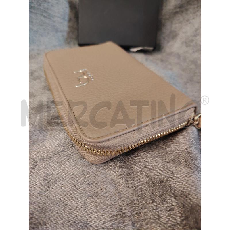 PORTA FOGLIO BLU BY BYBLOS BEIGE DETT DORATI CON SCATOLA | Mercatino dell'Usato Manduria 3