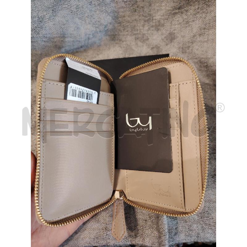 PORTA FOGLIO BLU BY BYBLOS BEIGE DETT DORATI CON SCATOLA | Mercatino dell'Usato Manduria 4