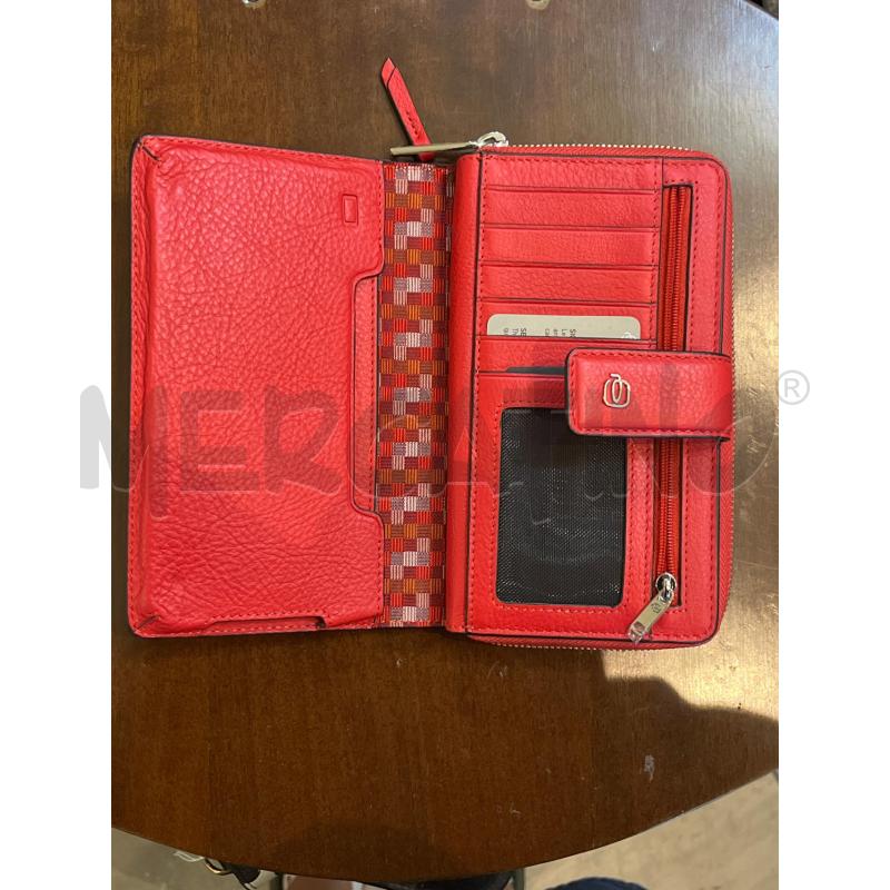 PORTA FOGLIO DONNA PIQUADRO ROSSO NUOVO CON SCATOLA | Mercatino dell'Usato Manduria 3