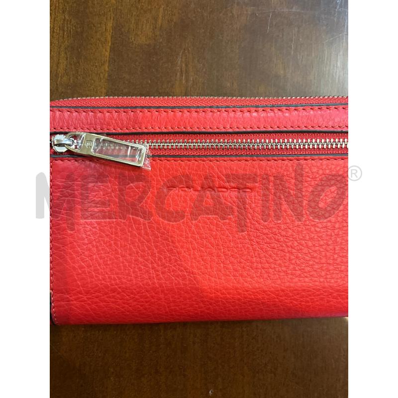 PORTA FOGLIO DONNA PIQUADRO ROSSO NUOVO CON SCATOLA | Mercatino dell'Usato Manduria 5