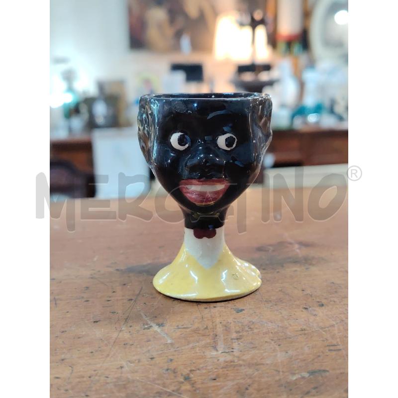 PORTA UOVO CERAMICA UOMO AFRICANO MID CENTURY DANN | Mercatino dell'Usato Manduria 1