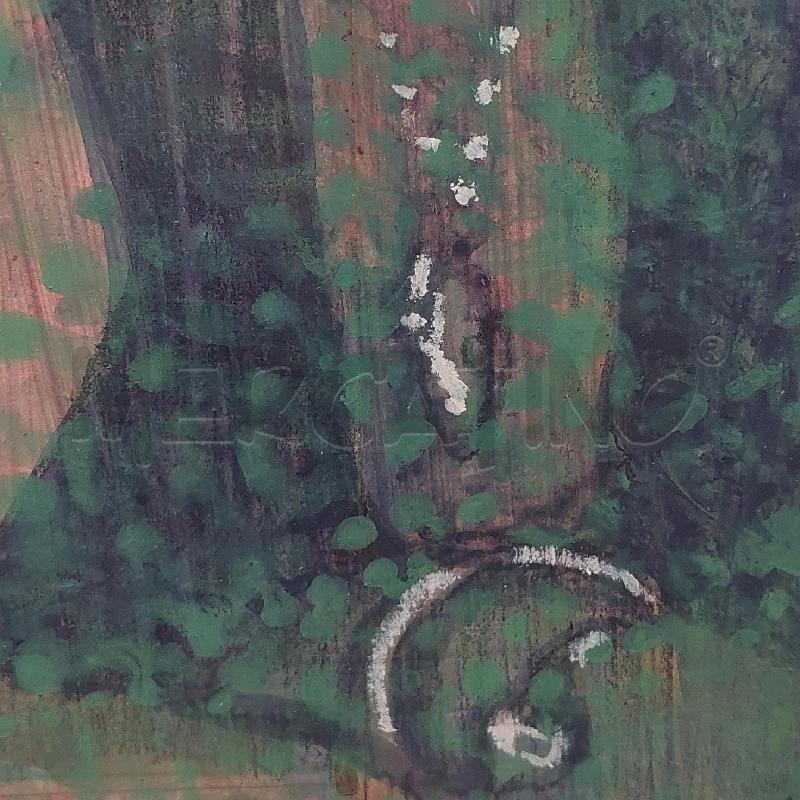 QUADRO ROCCO BORELLA DONNA VERDE SORRIDENTE  | Mercatino dell'Usato Manduria 4