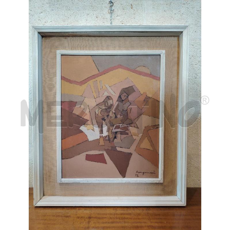 QUADRO SANGIOVANNI MARIO LE BAGNANTI ASTRATTO  | Mercatino dell'Usato Manduria 1