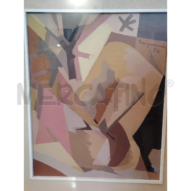 QUADRO SANGIOVANNI MARIO NUDO E PIANTE ASTRATTO | Mercatino dell'Usato Manduria 2