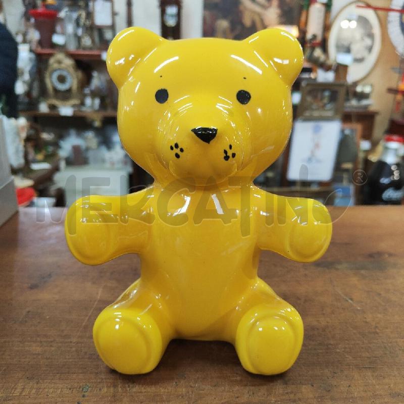 SALVADANAIO MID CENTURY IL QUADRIFOGLIO ITALY ORSETTO GIALLO | Mercatino dell'Usato Manduria 1