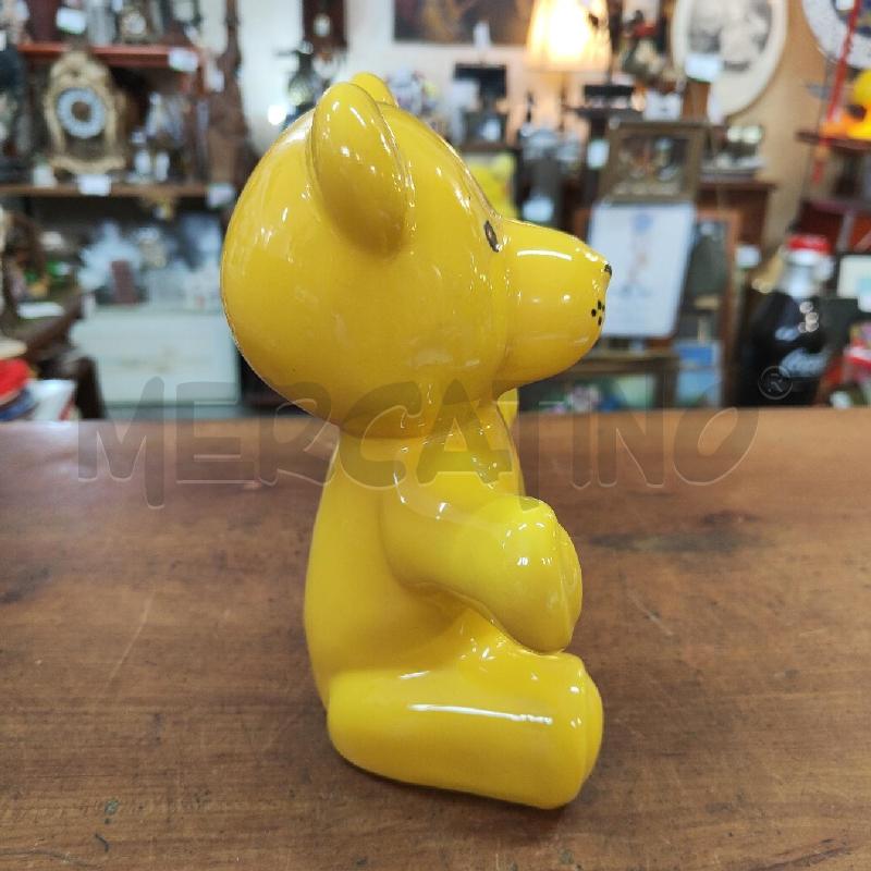 SALVADANAIO MID CENTURY IL QUADRIFOGLIO ITALY ORSETTO GIALLO | Mercatino dell'Usato Manduria 3