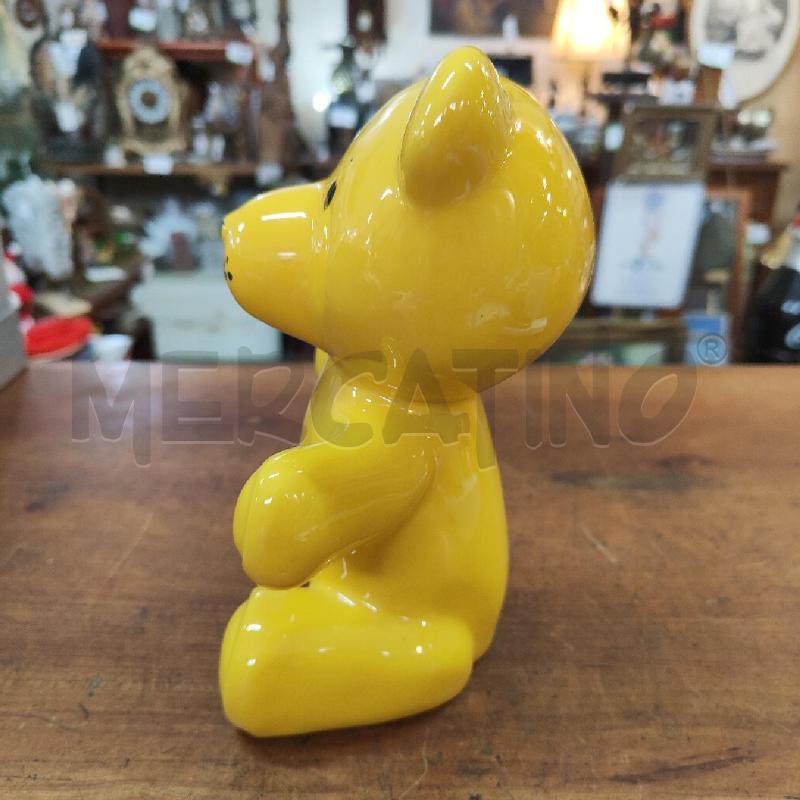 SALVADANAIO MID CENTURY IL QUADRIFOGLIO ITALY ORSETTO GIALLO | Mercatino dell'Usato Manduria 4