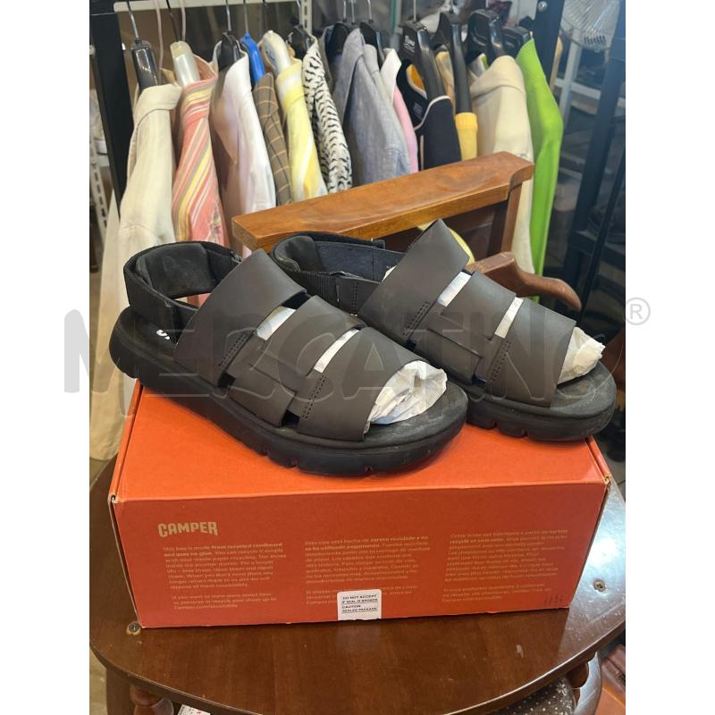 SANDALI DONNA 40 CAMPER PELLE GRIGIO SCURO  | Mercatino dell'Usato Manduria 1