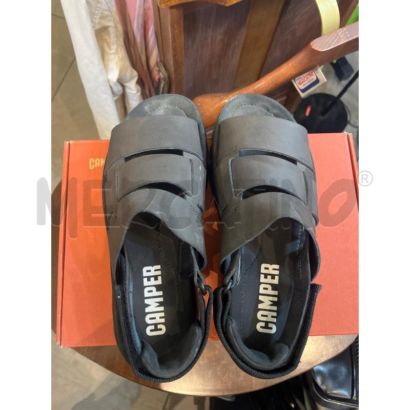 SANDALI DONNA 40 CAMPER PELLE GRIGIO SCURO  | Mercatino dell'Usato Manduria 2