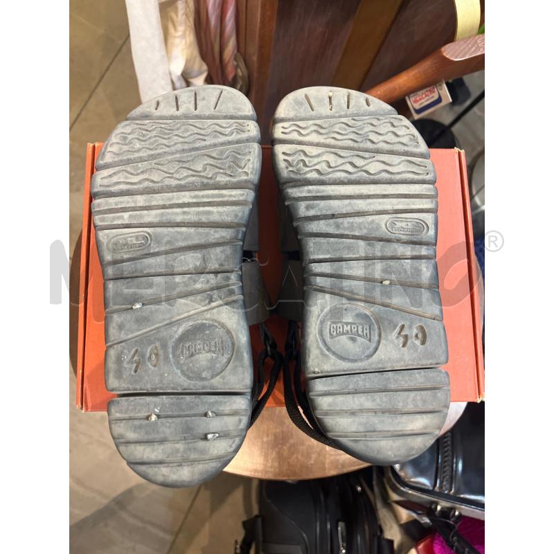 SANDALI DONNA 40 CAMPER PELLE GRIGIO SCURO  | Mercatino dell'Usato Manduria 3