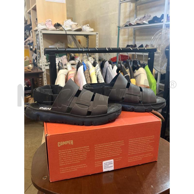 SANDALI DONNA 40 CAMPER PELLE GRIGIO SCURO  | Mercatino dell'Usato Manduria 4