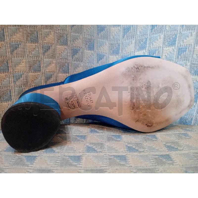 SCARPE DONNA 36 STUART WEITZMAN TESSUTO OTTANIO INSERTI CRISTALLI  | Mercatino dell'Usato Manduria 5