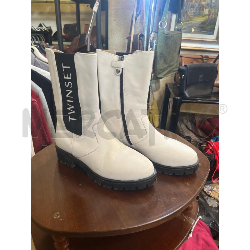 SCARPE DONNA 37 TWINSET STIVALETTO BIANCHE  | Mercatino dell'Usato Manduria 1