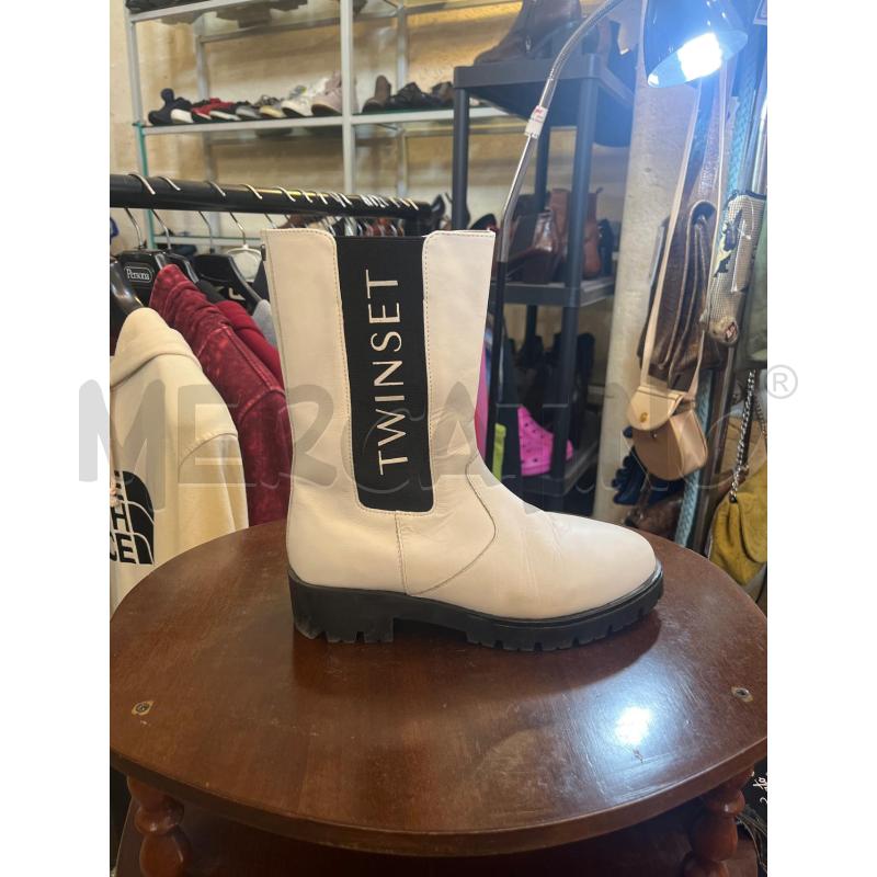 SCARPE DONNA 37 TWINSET STIVALETTO BIANCHE  | Mercatino dell'Usato Manduria 3