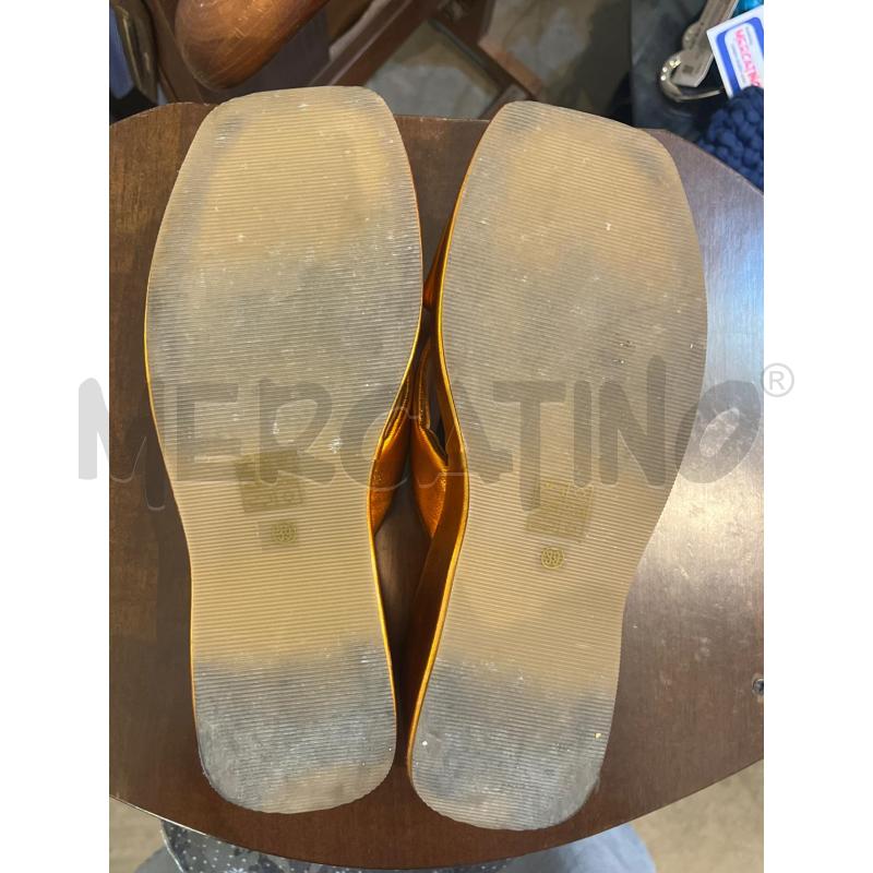 SCARPE DONNA 39 NOGHI PELLE ARANCIONI CANGIANTI | Mercatino dell'Usato Manduria 5