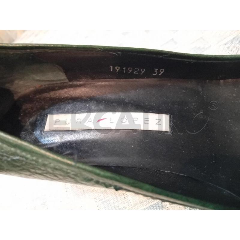 SCARPE DONNA 39 PURA LOPEZ PELLE VERDONE | Mercatino dell'Usato Manduria 4