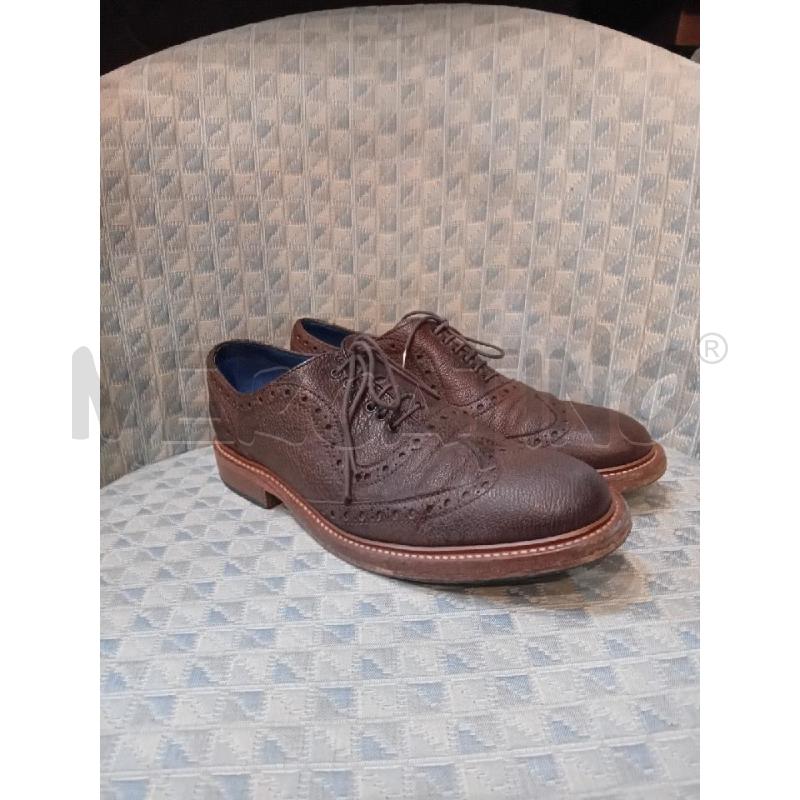 SCARPE UOMO BARKER 8.5 /43 PELLE MARRONI IMPUNTURE | Mercatino dell'Usato Manduria 1