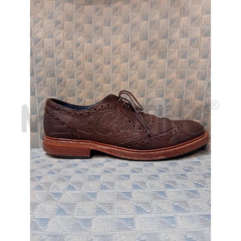 SCARPE UOMO BARKER 8.5 /43 PELLE MARRONI IMPUNTURE | Mercatino dell'Usato Manduria 2