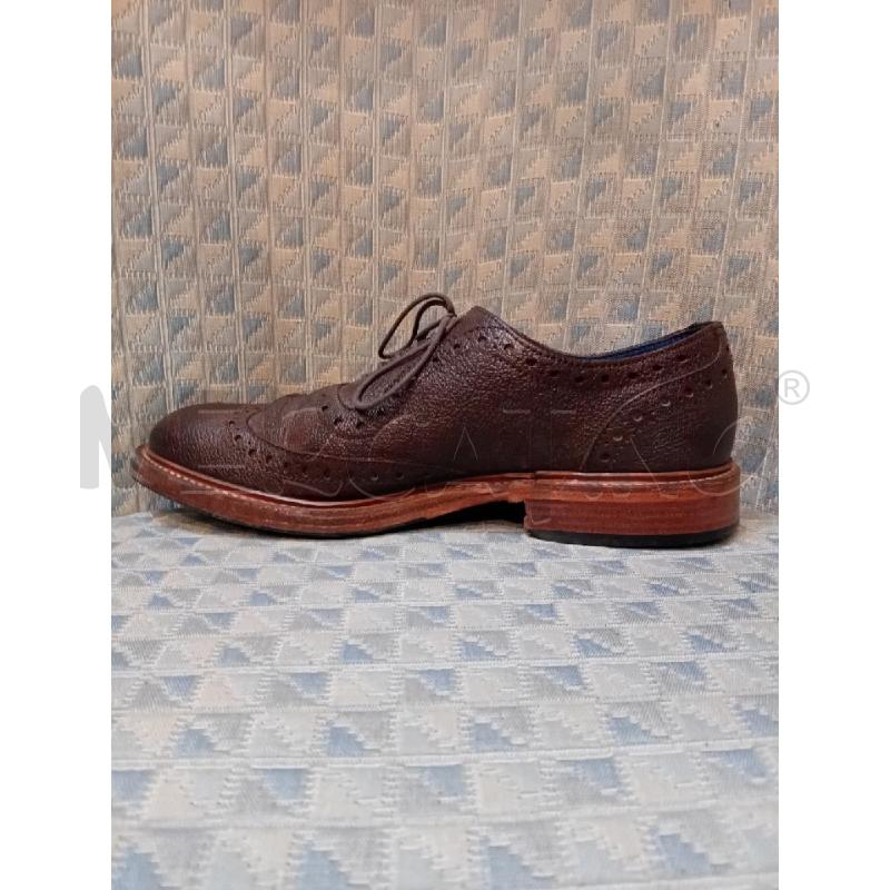 SCARPE UOMO BARKER 8.5 /43 PELLE MARRONI IMPUNTURE | Mercatino dell'Usato Manduria 3