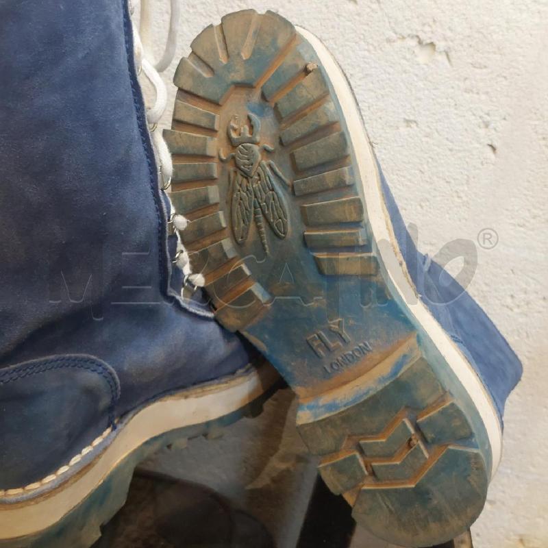 SCARPONI UOMO 44 FLY LONDON CLUB KID '90 TECHNO AZZURRE | Mercatino dell'Usato Manduria 5