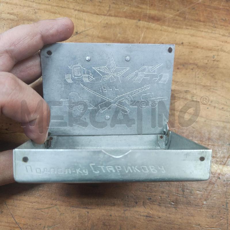 SCATOLA PORTA SIGARETTE RUSSA URSS 1944 GUERRA SOVIATICO | Mercatino dell'Usato Manduria 3