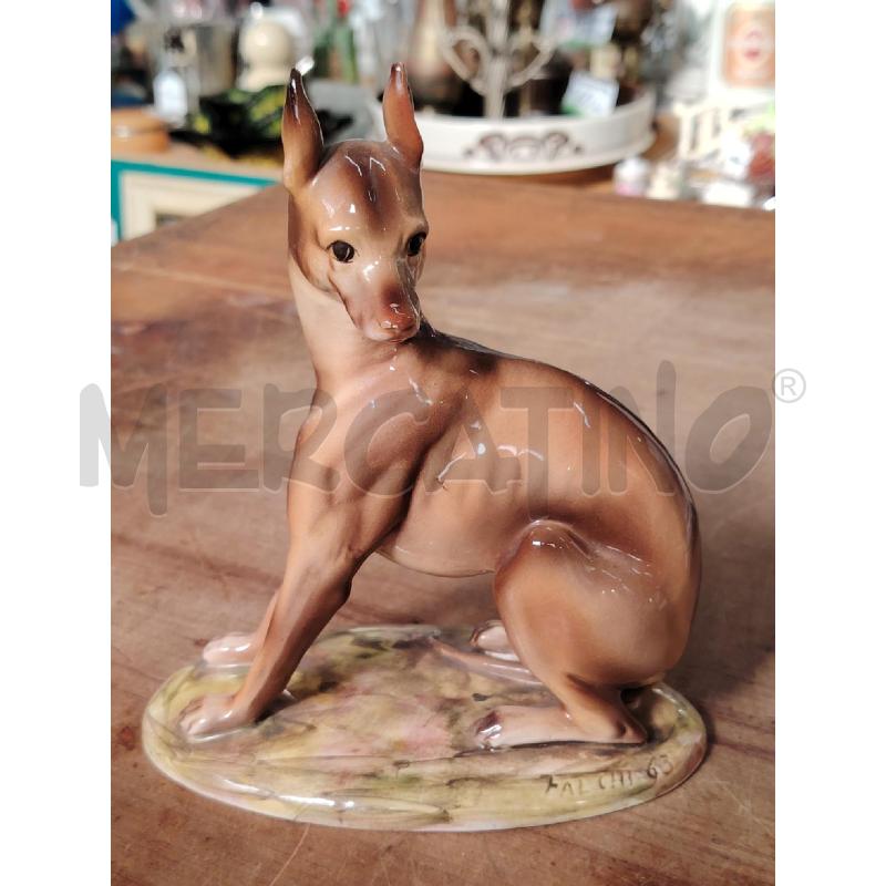 SCULTURA ALDO FALCHI '63 CANE PORCELLANA  | Mercatino dell'Usato Manduria 1