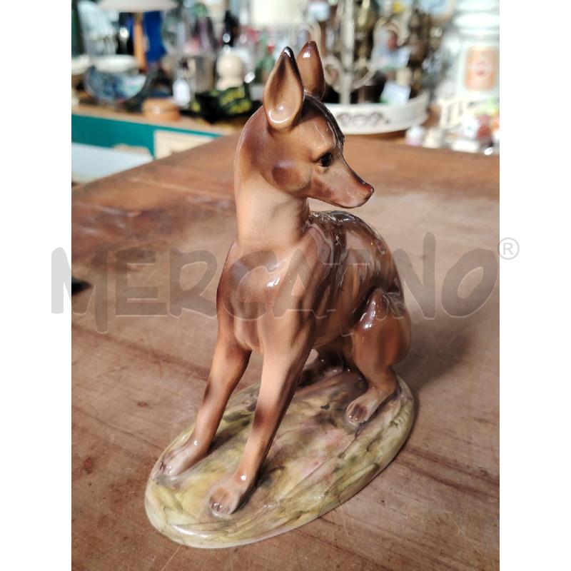 SCULTURA ALDO FALCHI '63 CANE PORCELLANA  | Mercatino dell'Usato Manduria 3