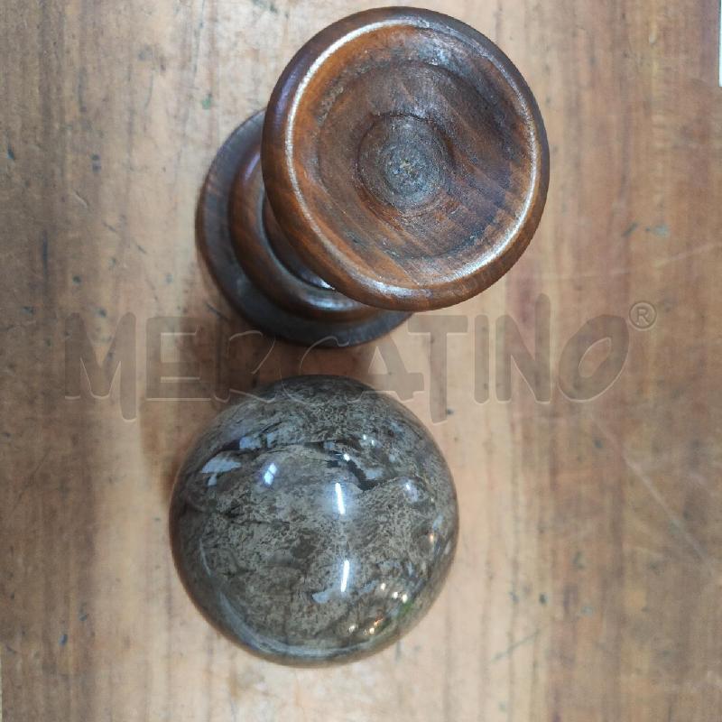 SFERA MARMO CON SUPPORTO LEGNO  | Mercatino dell'Usato Manduria 4