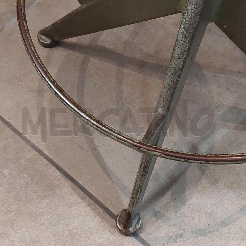 SGABELLO MID CENTURY GHISA SEDUTA LEGNO REGOLABILE | Mercatino dell'Usato Manduria 5