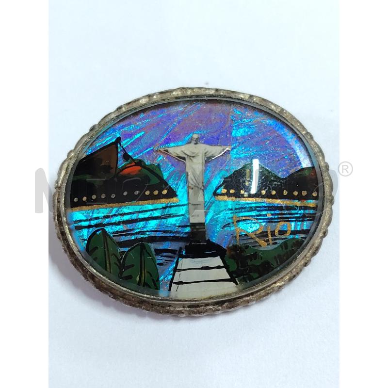 SPILLA ALFANO OVALE RIO CRISTO REDENTORE CANGIANTE | Mercatino dell'Usato Manduria 1