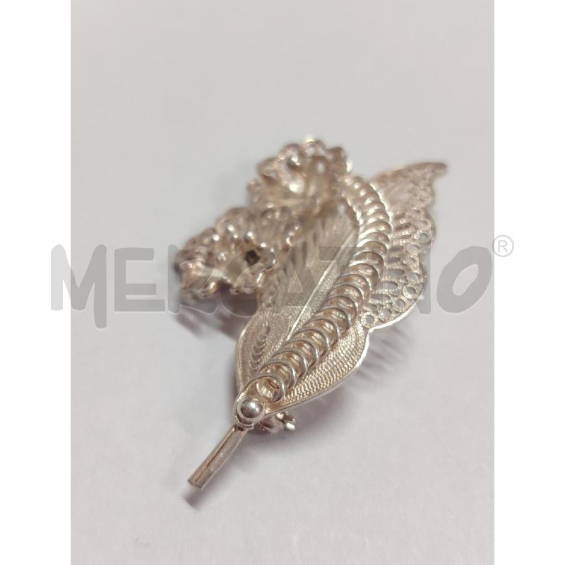 SPILLA FILIGRANA FIORELLINI ARG | Mercatino dell'Usato Manduria 3