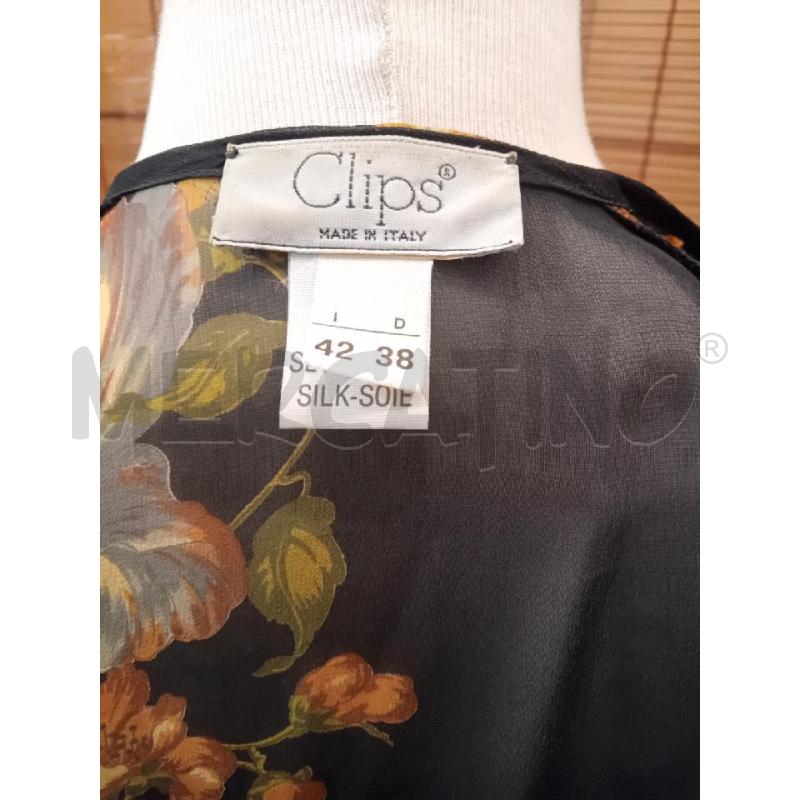 SPOLVERINO DONNA 42 CLIPS NERO FIORI SETA | Mercatino dell'Usato Manduria 4