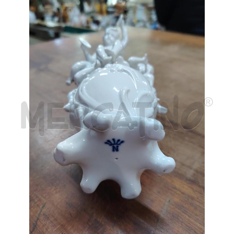 STATUETTA GINORI CAPODIMONTE PUTTI MUSICANTI  SU UOVO | Mercatino dell'Usato Manduria 4