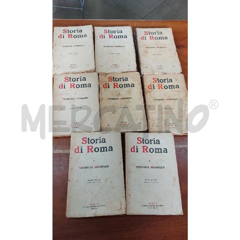STORIA DI ROMA 6 VOLUMI MOMMSEN EDITRICE AEQUA ROMA 1938 | Mercatino dell'Usato Manduria 2
