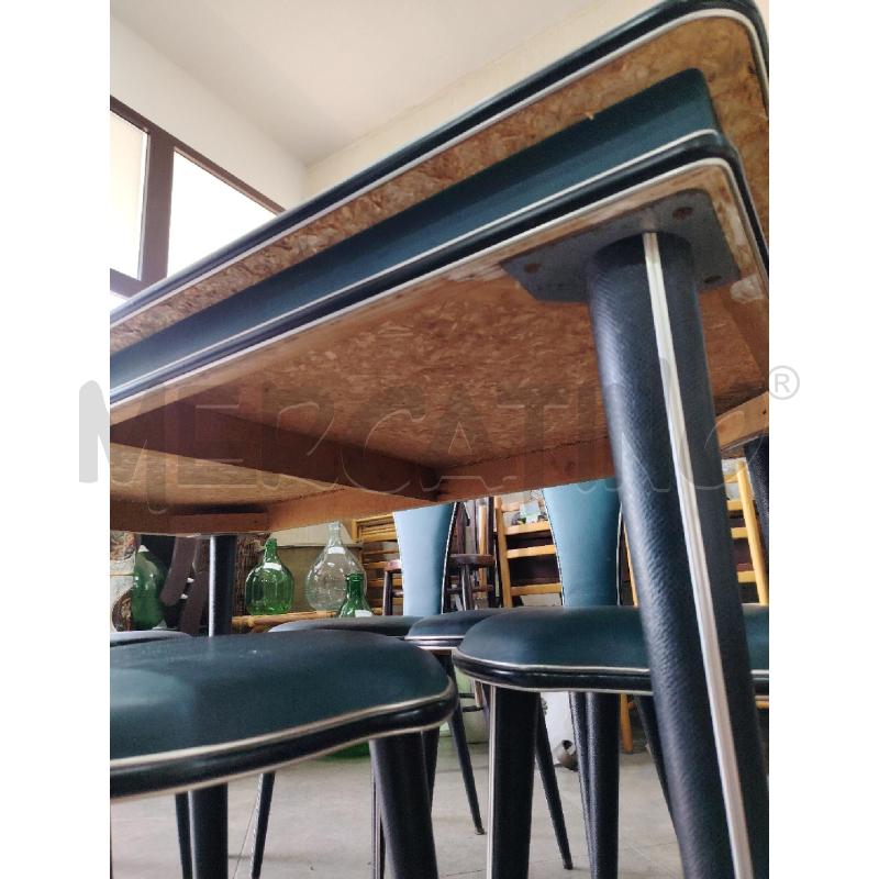 TAVOLO UMBERTO MASCAGNI RETTANGOLARE + 6 SEDIE OTTANIO 140X82 CIRCA  | Mercatino dell'Usato Manduria 5
