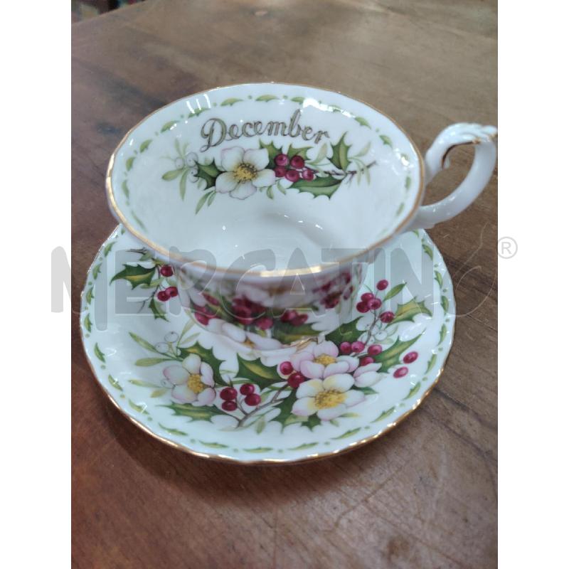 TAZZA ROYAL ALBERT MESE DICEMBRE + PIATTINO  | Mercatino dell'Usato Manduria 5