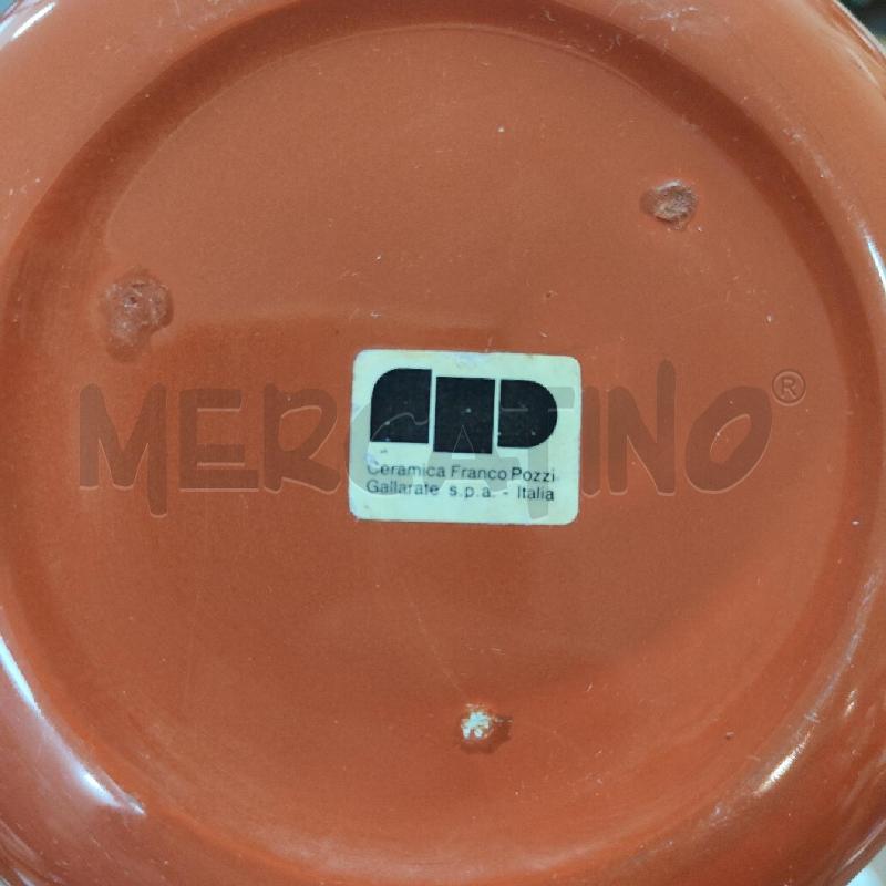 TEIERA CERAMICA FRANCO POZZI PRIMALUNA DES. AMBROGIO POZZI RUGGINE | Mercatino dell'Usato Manduria 5