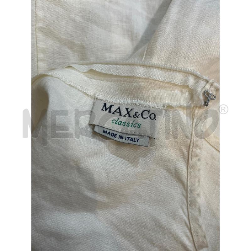 TUBINO DONNA MAX&CO CLASSIC BIANCO LINO | Mercatino dell'Usato Manduria 3