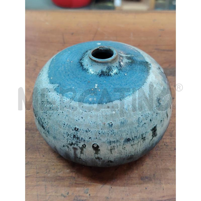 VASETTO CERAMICA MID CENTURY EMMA SCHUPBACH TONDO GREISS LAVA   | Mercatino dell'Usato Manduria 1