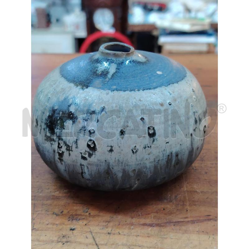 VASETTO CERAMICA MID CENTURY EMMA SCHUPBACH TONDO GREISS LAVA   | Mercatino dell'Usato Manduria 2