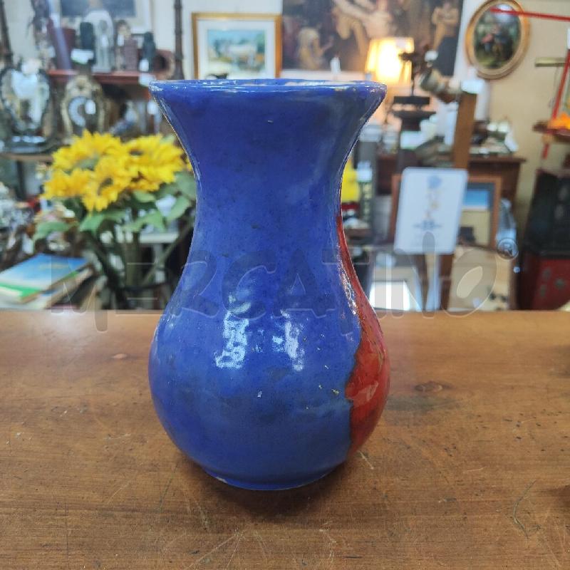 VASO CERMICA MID CENTURY BLU ROSSO NUMERATO 2017 | Mercatino dell'Usato Manduria 2