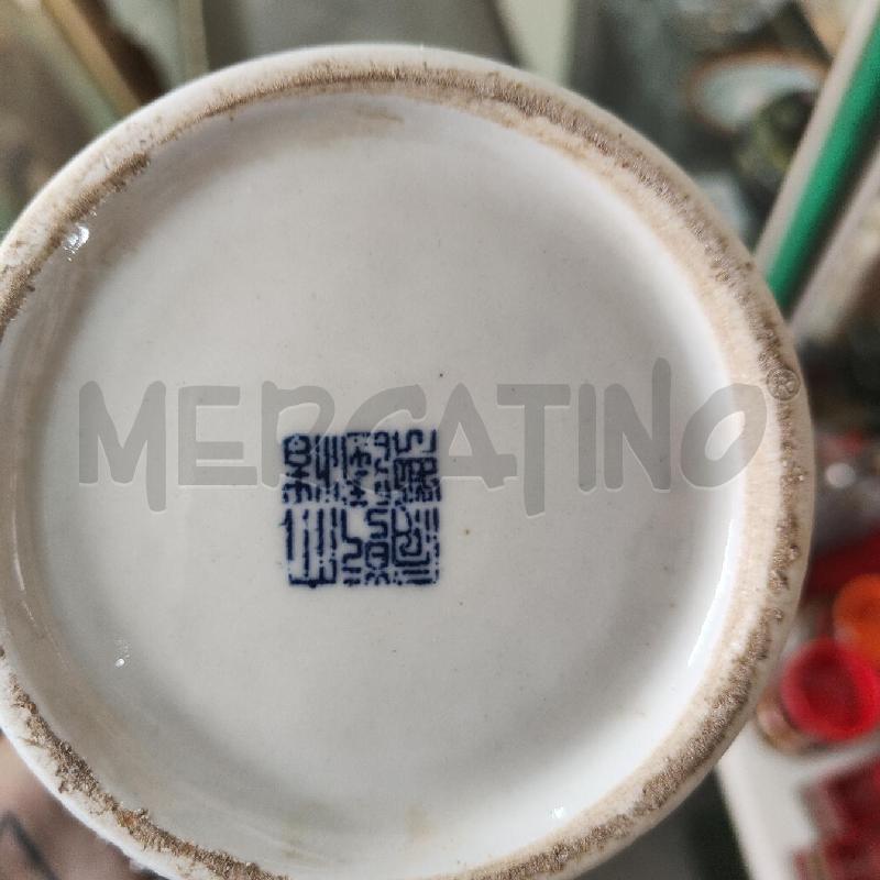 VASO DINASTIA QUING 28 CM BIANCO DEC BLU | Mercatino dell'Usato Manduria 5