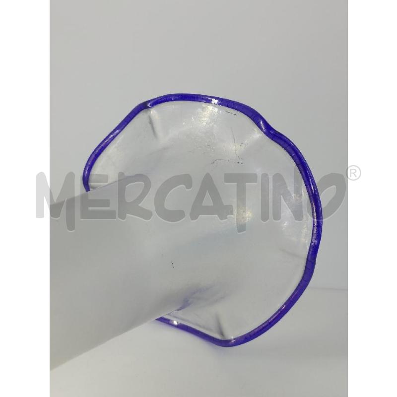 VASO ERWIN EISCH VETRO IRIDESCENTE BORDO BLU 32 CM | Mercatino dell'Usato Manduria 3