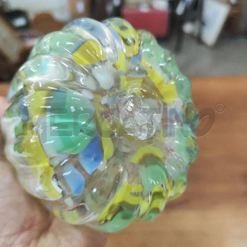 VASO MURANO A MACCHIE GIALLE VERDI CELESTI 28 CM | Mercatino dell'Usato Manduria 5