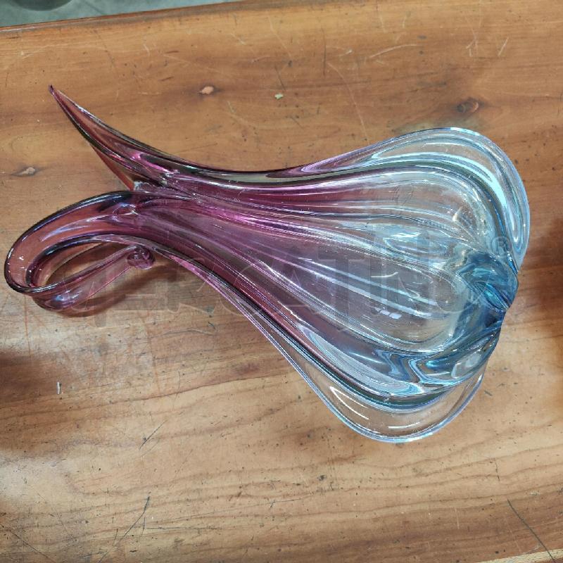 VASO MURANO VIOLA TURCHESE PUNTA | Mercatino dell'Usato Manduria 2