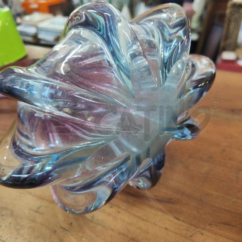 VASO MURANO VIOLA TURCHESE PUNTA | Mercatino dell'Usato Manduria 3