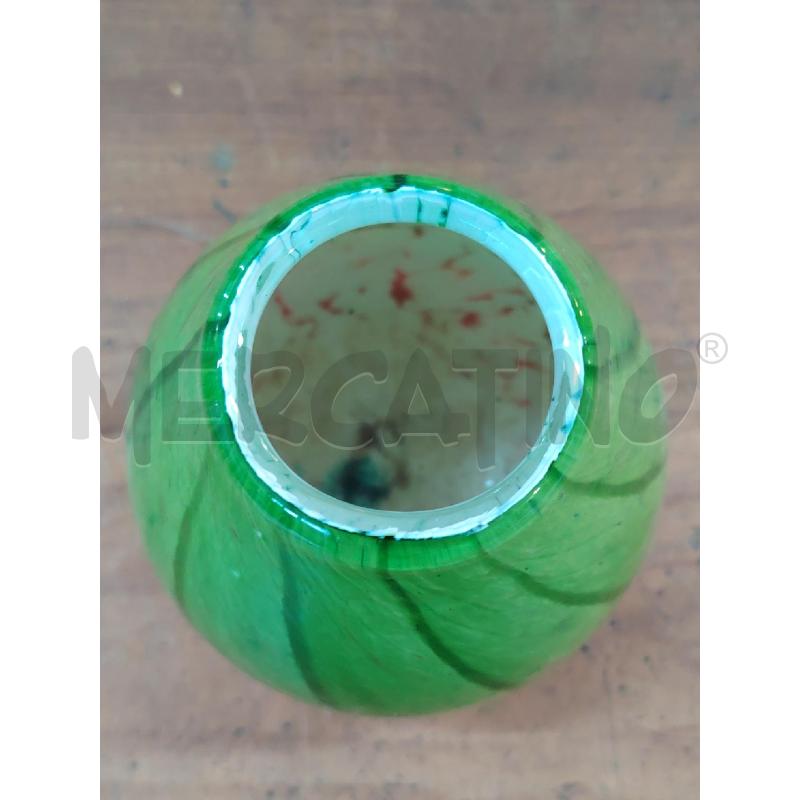VASO VETRO MTARFA BAD VERDE ROSSO  | Mercatino dell'Usato Manduria 2
