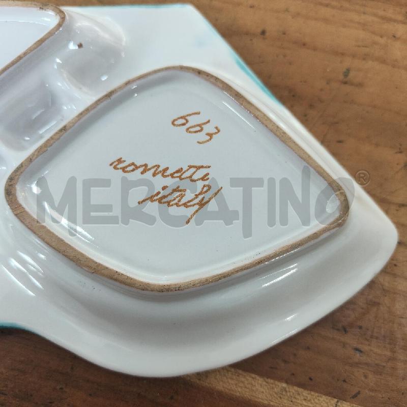 VASSOIETTO CERAMICA ROMETTI ITALY 663 CILIEGE MUCCA  | Mercatino dell'Usato Manduria 4