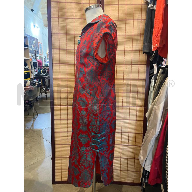 VESTITO DONNA CINESE SETA ROSSO OTTANIO | Mercatino dell'Usato Manduria 2